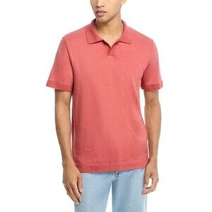 HUGO BOSS Polo Shirt Mens Medium Red Pink Cotton Cashmere PARSON $348